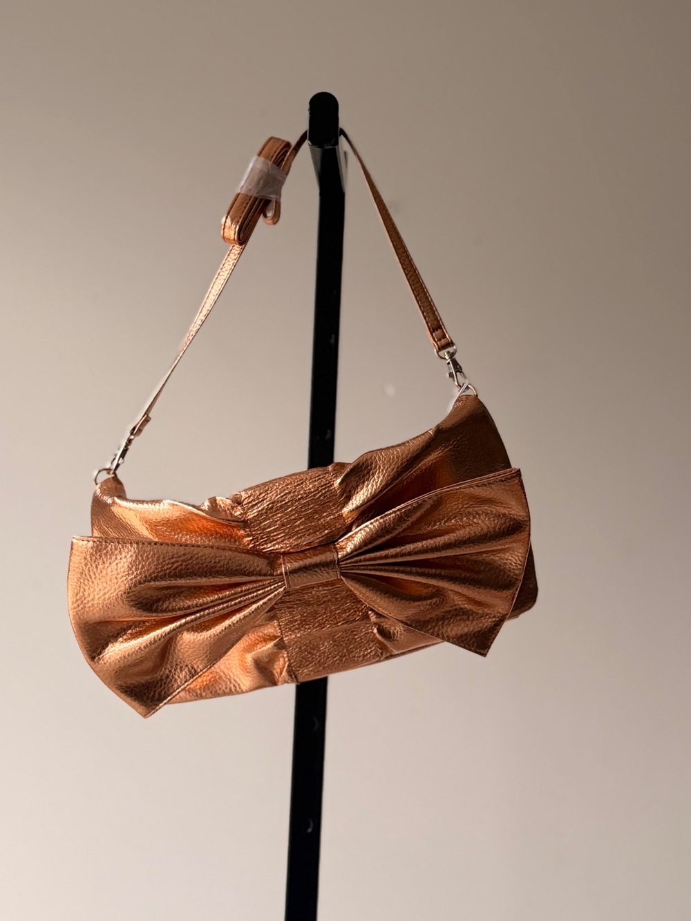 Charming Charlie Metallic Copper purse